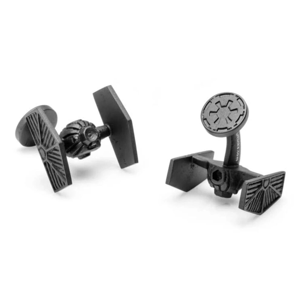 Star Wars TIE Fighter Cufflinks – Officially Licensed | Matte Black